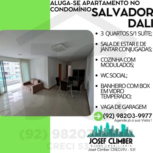 SALVADOR DALI | ALUGA-SE APARTAMENTO NO CORAÇÃO DO ADRIANÓPOLIS