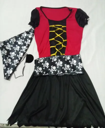 Fantasia infantil menina Pirata - (Mogi)