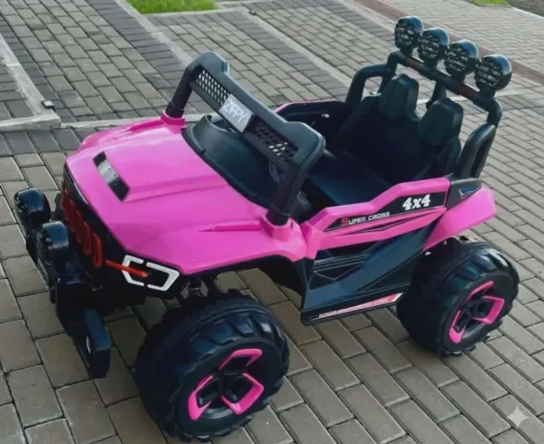 Jeep Elétrico Infantil Gigante 4x4 Off-Road Rosa 12v Lacrado NOVO