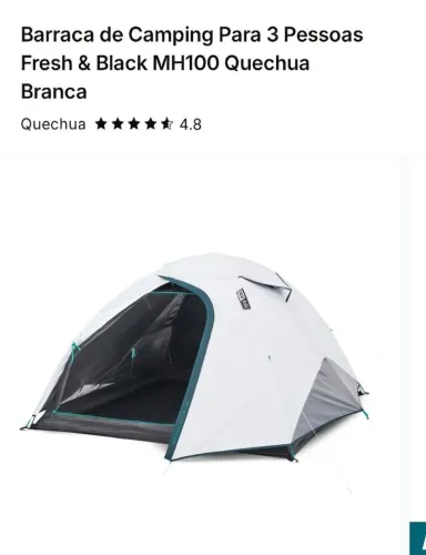 Barraca camping black 3 pessoas