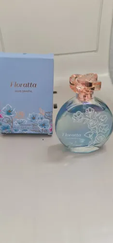 Colônia floratta Blue crystal 75ml usado volumetria tem 74ml o boticário