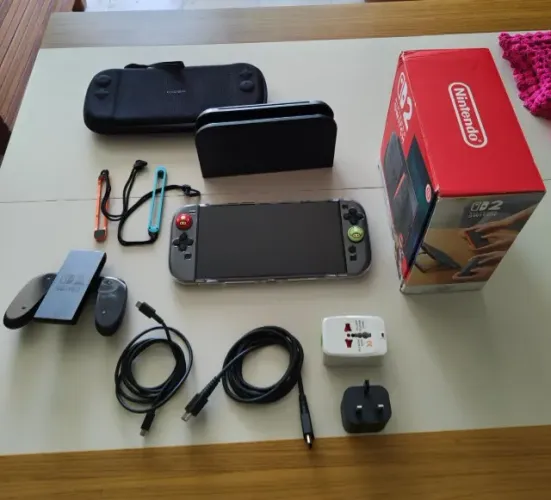 Nintendo Switch 2 Completo + Acessórios | Impecável!