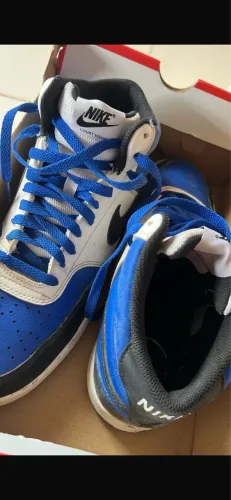 TÊNIS NIKE COURT VISION MID AZUL TAM 42 - CANO MÉDIO - C/ CAIXA 