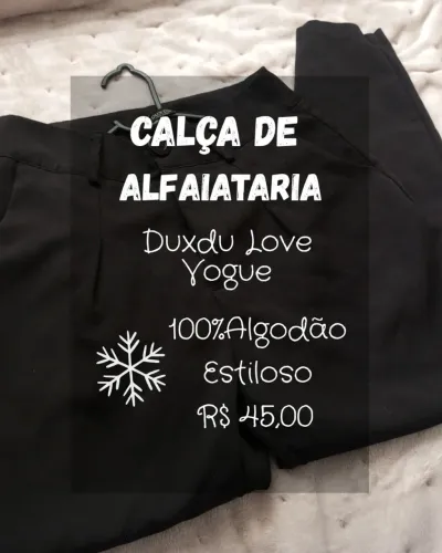 Calça de Alfaiataria Duxdu Love Vogue