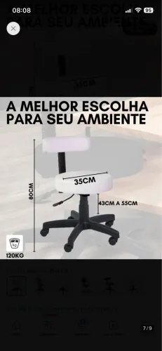VENDO Cadeira giratória Mocho
