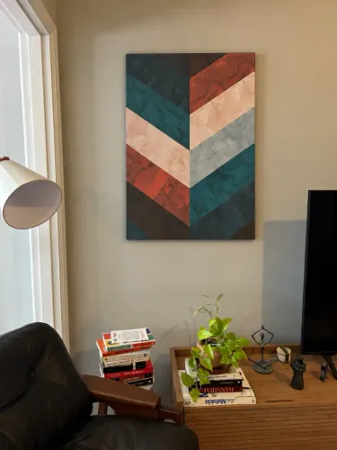 Quadro Chevron Minimalista V | Vitor Costa | Galeria9