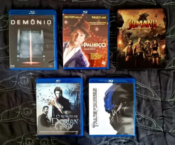 Blu-rays Jumanji, Jumanji: Bem-Vindo a Selva, Demônio, Tranformers, e Muito Mais.