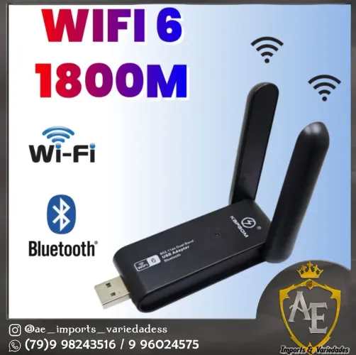 Adaptador wi-fi e bluetooth 
