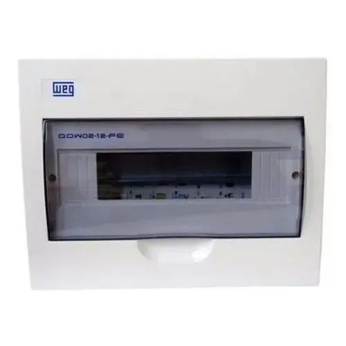 Quadro De Distribuição De Sobrepor Weg 18 Disjuntores Fumê