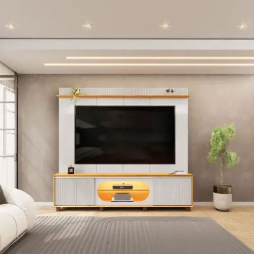 RACK PAINEL HOME MAIA 208cm ENTREGA E MONTAGEM