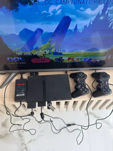 PlayStation 2 Slim Completo - Testado e Funcionando 100%
