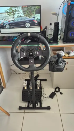 Volante logitec G920 com suporte + cambio manual