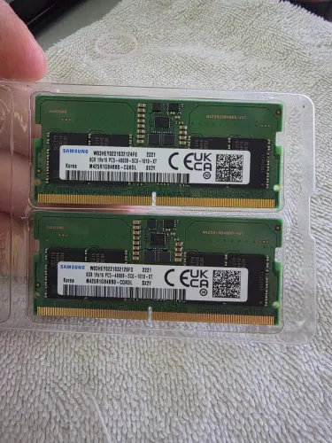 Memória RAM Samsung 2x8gb (16gb) 4800mhz DDR5 SODIMM