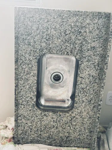 Pia de granito para cozinha com a cuba