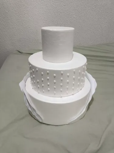 Bolo de isopor para decoração
