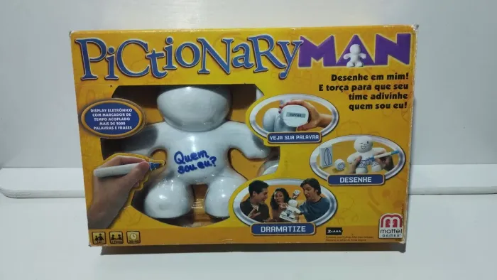 Jogo Cara-Cara Pactionary Man Completo na Caixa da Matel R$:200 Reais 