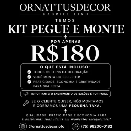 Decoração de festas!
