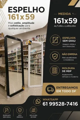 Espelho corpo inteiro 161x59