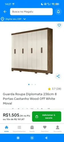 Guarda roupa 8 portas