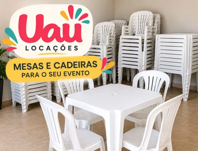 Aluguel de mesas e cadeiras | Festas e eventos