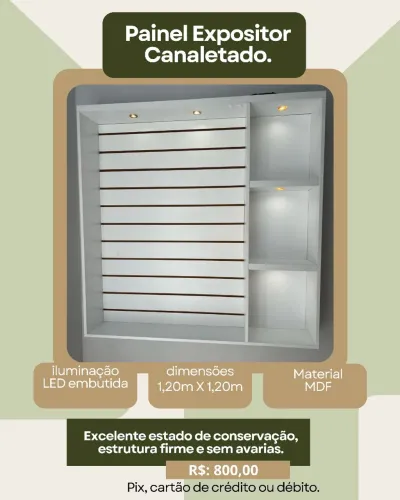 Expositor Canaletado