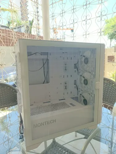 Gabinete Gamer Montech AIR ARGB mATX, 4 fans, Vidro Temperado