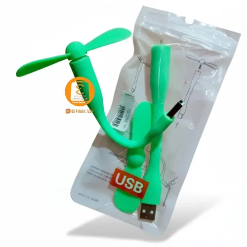 Mini Ventilador USB Portátil, Silencioso para Notebook, Power Bank, Umidificador, PC etc