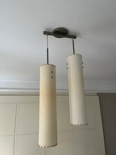 Lustre pendente tubular 
