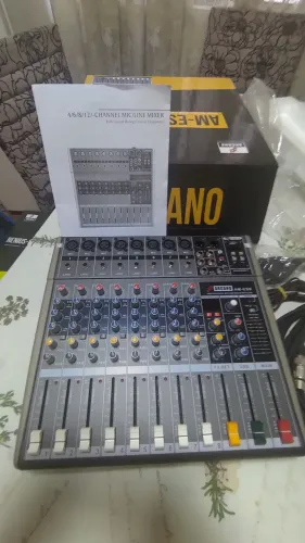 Mesa de som 8 canais