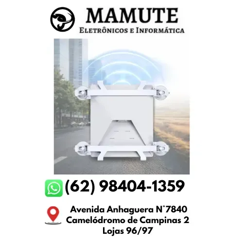 Suporte Case Antena Starlink Mini Veicular 4 Ventosas Branco Teto Solar Viagem