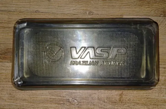 Estojo de serviço de bordo da VASP coleção raro avião retro 