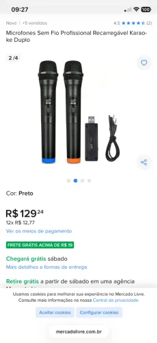 Microfone Bluetooth