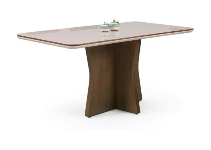 Mesa 1,20 Base Em Madeira Maciça Laminada NOVO