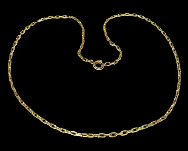 Corrente ouro 18k malha cartier