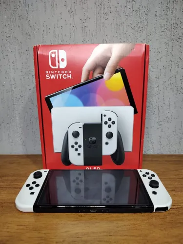 Nintendo Switch Oled Semi Novo Desbloquead@.