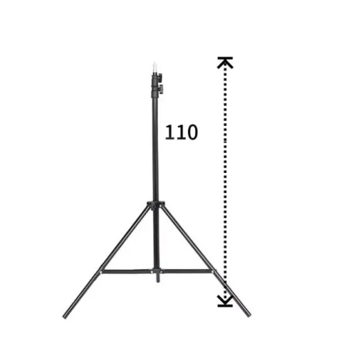 Tripé de Chão 110cm para Câmera, Celular e Ring Light - Metal
