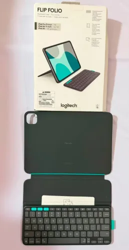 Teclado Bluetooth para iPad Pro 11? e iPad Air 11? Logitech Flio folio - Usado