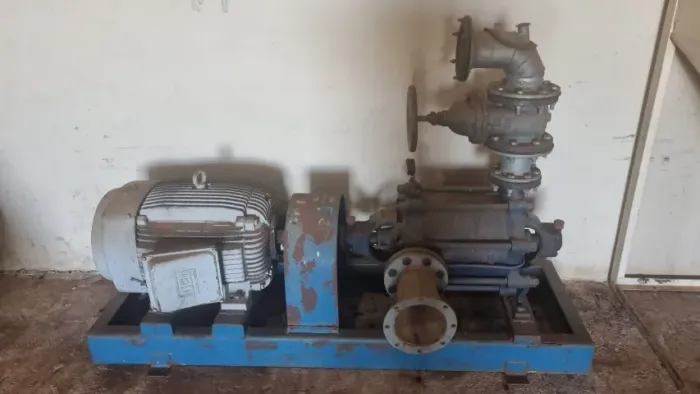 Conjunto Irrigação Motor Elétrico 75 CV e Bomba 100/4 - Completo