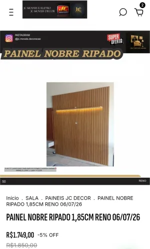 PAINEL NOBRE 185 RIPADO MDF