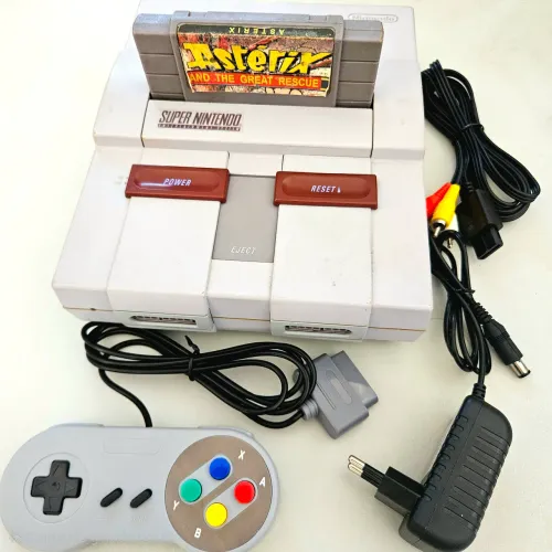 Super Nintendo completo + asterix 