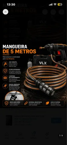 Lavadora de alta pressão recarregavel sem fio 