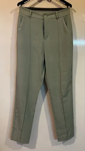 Calça social verde claro nova
