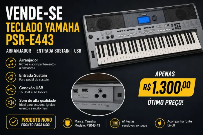 Teclado Yamaha psr e443
