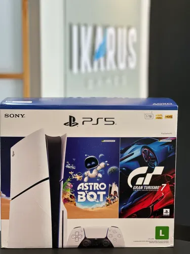 PS5 SLIM MÍDIA FÍSICA + 15 MESES DE GARANTIA