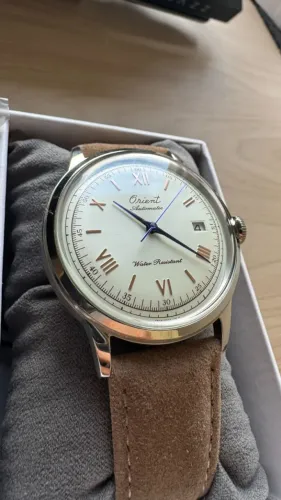 Relógio Orient Bambino Edição Especial 75 anos ref. RA-AC0027S30B