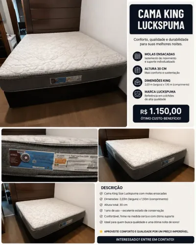 Cama king 