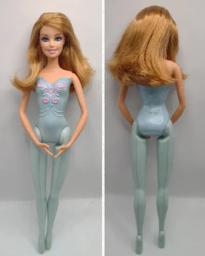 Barbie Bailarina Azul Antiga 2011 - DETALHES