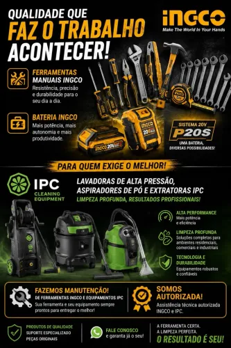 Assistência técnica lavadoras de alta pressão, ferramentas elétricas e a bateria
