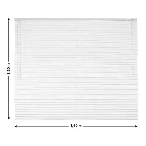 Persiana Horizontal PCV Branca 1,60x1,30