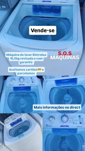 Vende-se máquina de lavar Eletrolux 10,5kg